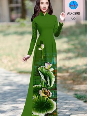 vai ao dai hoa sen long lanh 1402300