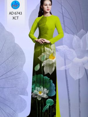 vai ao dai hoa sen cuc hot 426180