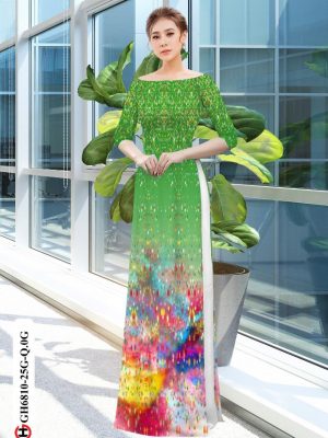 vai ao dai hoa van cuc hot 71798