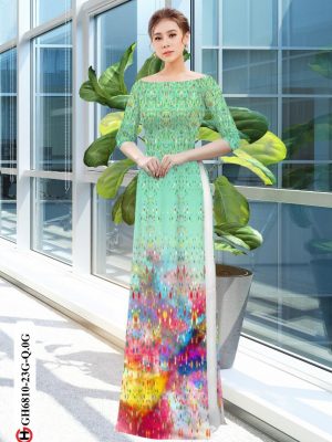 vai ao dai hoa van duoc chon nhieu 1417246