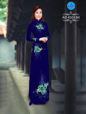 Vải áo dài Hoa in 3D AD 4503 16