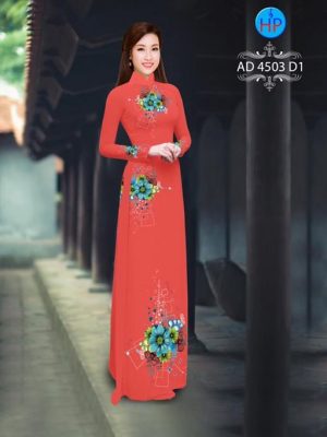 Vải áo dài Hoa in 3D AD 4503 18