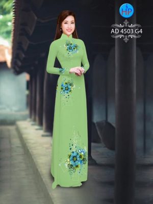 Vải áo dài Hoa in 3D AD 4503 17