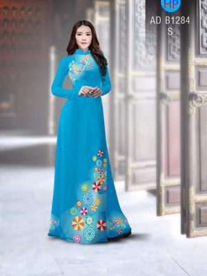 Vải áo dài những chiếc ô xinh AD B1284 18