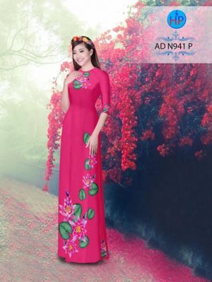 Vải áo dài hoa súng AD N941 15