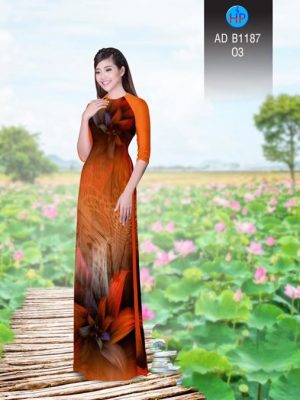 Vải áo dài Hoa ảo 3D AD B1187 17