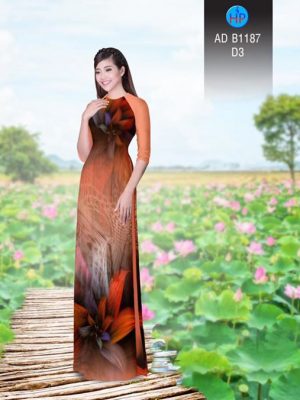 Vải áo dài Hoa ảo 3D AD B1187 21