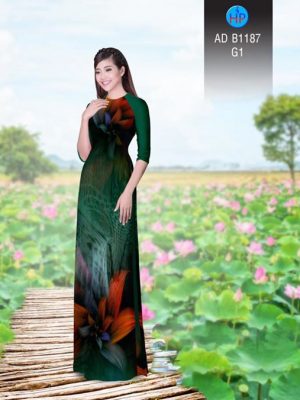 Vải áo dài Hoa ảo 3D AD B1187 20