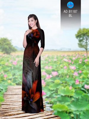 Vải áo dài Hoa ảo 3D AD B1187 22