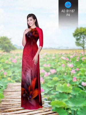 Vải áo dài Hoa ảo 3D AD B1187 23
