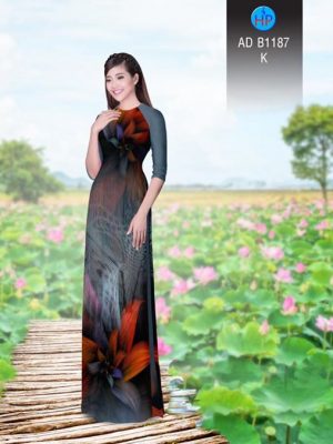 Vải áo dài Hoa ảo 3D AD B1187 24