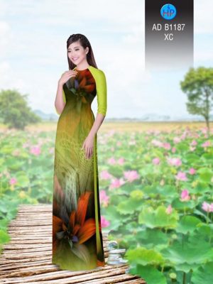 Vải áo dài Hoa ảo 3D AD B1187 25
