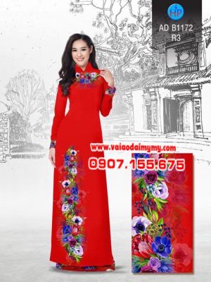 Vải áo dài Hoa in 3D AD B1172 14