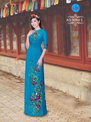 Vải áo dài Hoa in 3D AD N768 17