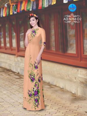 Vải áo dài Hoa in 3D AD N768 21