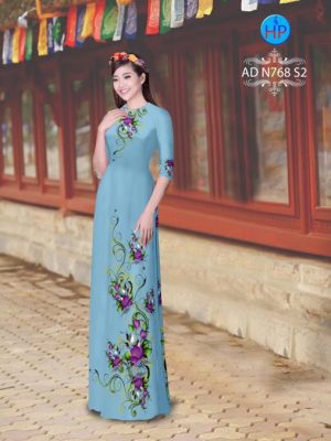 Vải áo dài Hoa in 3D AD N768 22