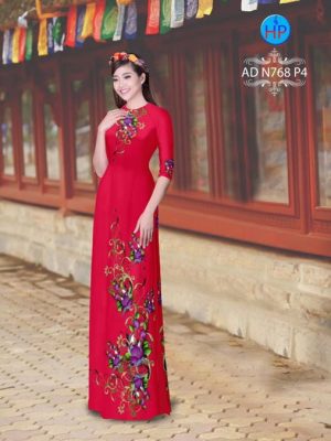 Vải áo dài Hoa in 3D AD N768 25