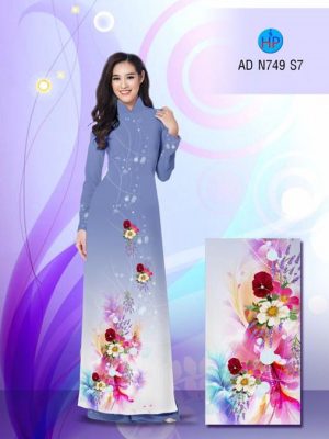Vải áo dài Hoa in 3D AD N749 17