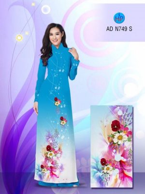 Vải áo dài Hoa in 3D AD N749 19