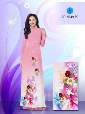 Vải áo dài Hoa in 3D AD N749 20