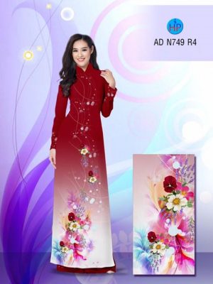 Vải áo dài Hoa in 3D AD N749 21
