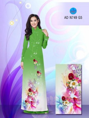 Vải áo dài Hoa in 3D AD N749 24