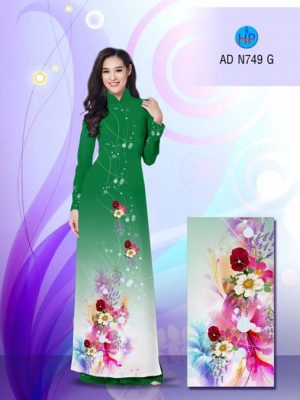 Vải áo dài Hoa in 3D AD N749 25