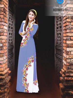 Vải áo dài Hoa in 3D AD N653 17
