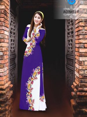 Vải áo dài Hoa in 3D AD N653 18