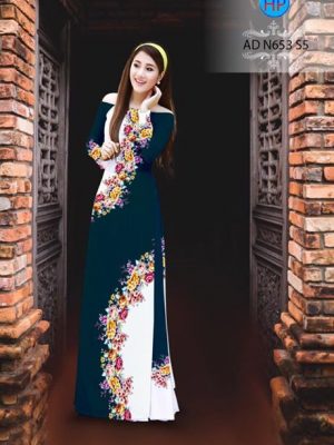 Vải áo dài Hoa in 3D AD N653 19