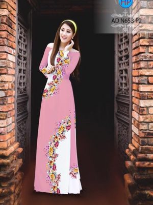 Vải áo dài Hoa in 3D AD N653 23