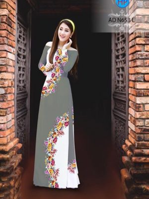 Vải áo dài Hoa in 3D AD N653 25
