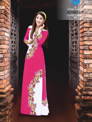 Vải áo dài Hoa in 3D AD N653 24