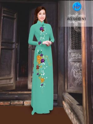 Vải áo dài Hoa in 3D AD 4480 15