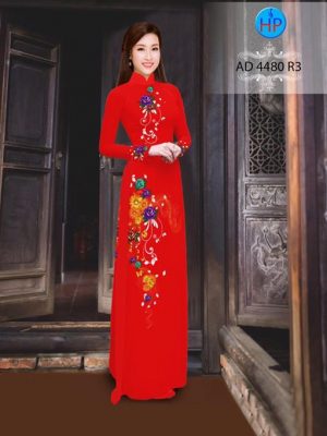 Vải áo dài Hoa in 3D AD 4480 16