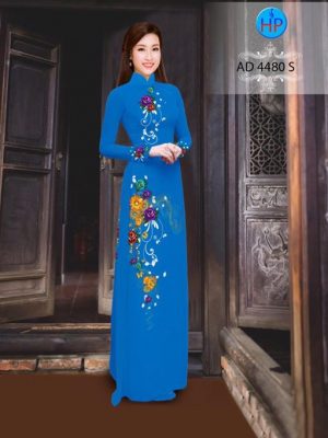 Vải áo dài Hoa in 3D AD 4480 19