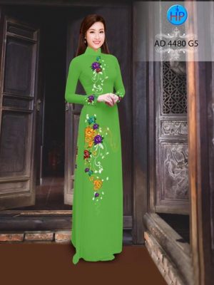 Vải áo dài Hoa in 3D AD 4480 22