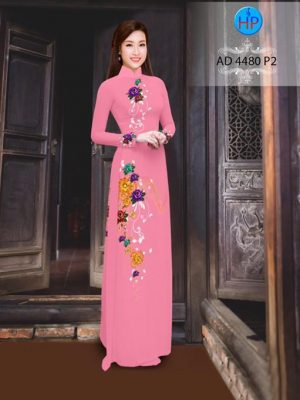 Vải áo dài Hoa in 3D AD 4480 23