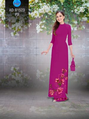 Vải áo dài Hoa in 3D AD B1523 18