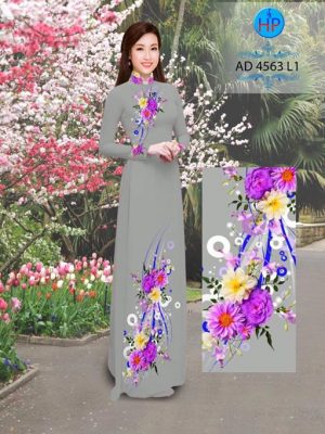 Vải áo dài Hoa cúc AD 4563 20