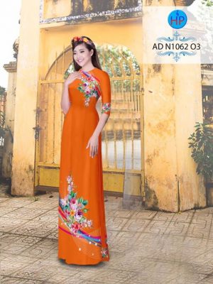 Vải áo dài Hoa in 3D AD N1062 22