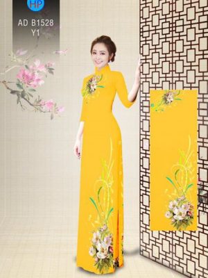 Vải áo dài Hoa in 3D AD B1528 15
