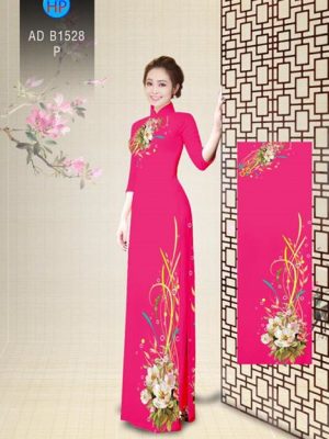 Vải áo dài Hoa in 3D AD B1528 25