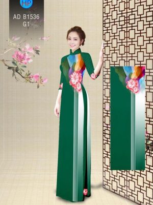 Vải áo dài Hoa Cúc Đồng Tiền AD B1536 15