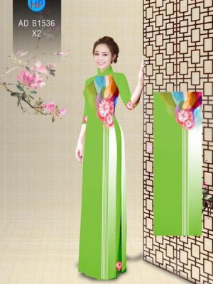 Vải áo dài Hoa Cúc Đồng Tiền AD B1536 23