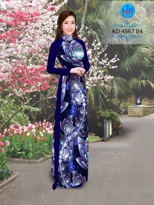 Vải áo dài Hoa Ảo 3D rực rỡ AD 4567 16