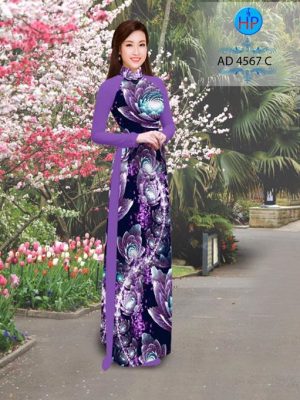 Vải áo dài Hoa Ảo 3D rực rỡ AD 4567 23