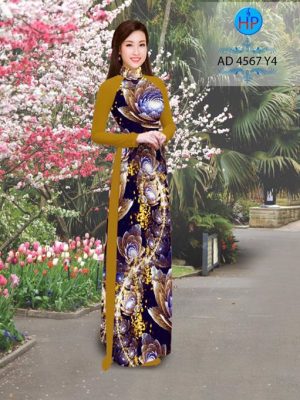 Vải áo dài Hoa Ảo 3D rực rỡ AD 4567 24