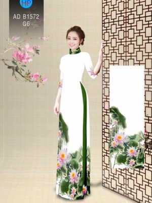 Vải áo dài Hoa Sen thanh khiết dịu dàng AD B1572 20
