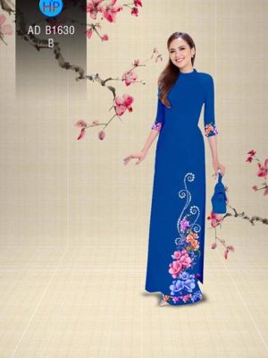 Vải áo dài Hoa in 3D AD B1630 14